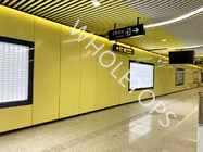 지하철 계획을 위한 임팩트 저항 요업 코팅된 알루미늄 패널